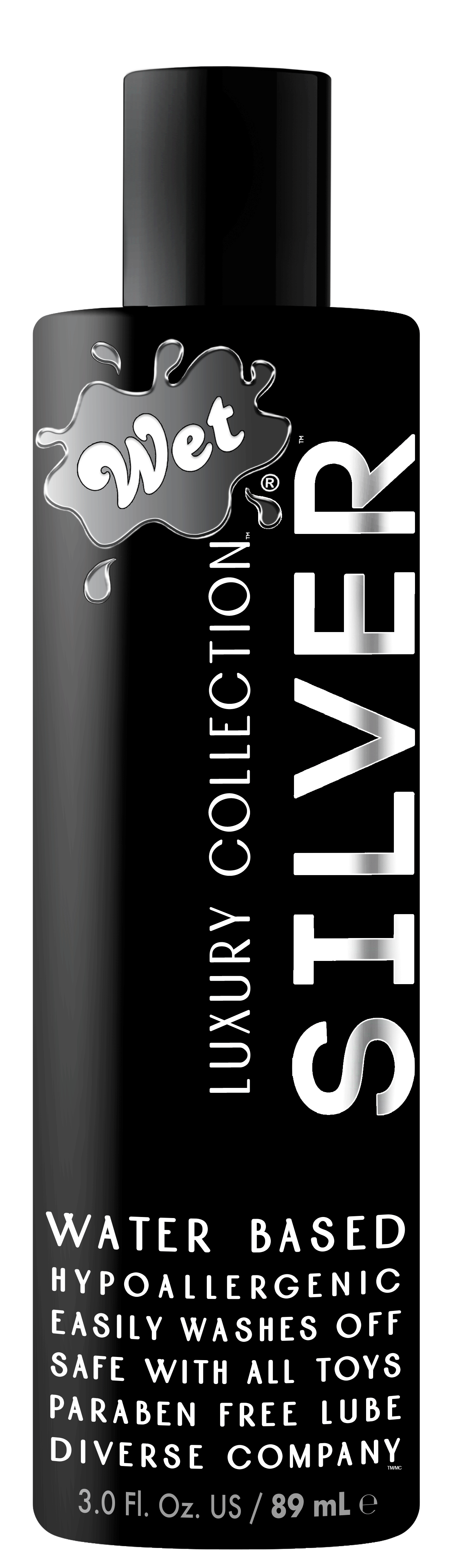 Wet Silver Water Based Luxury Lubricant - 3 Fl. Oz. WT27110