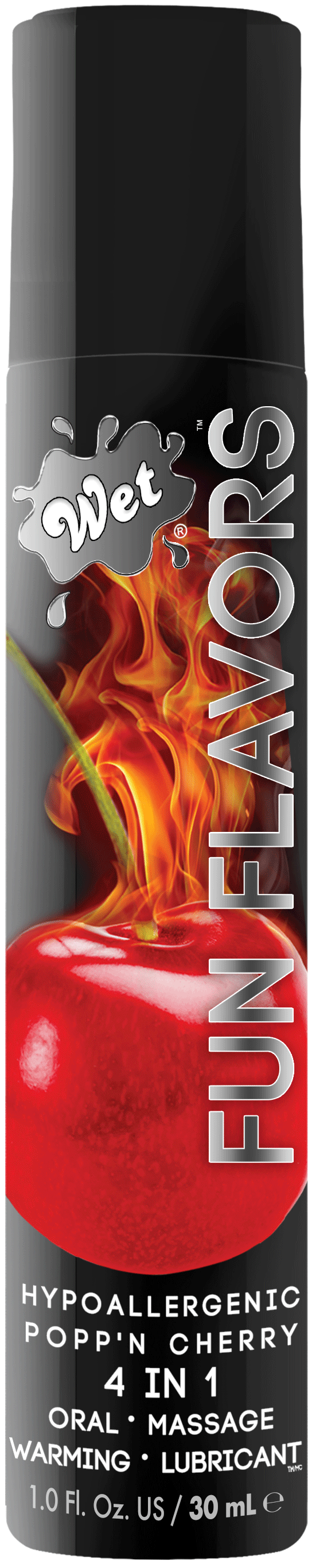 Wet Fun Flavors Popp'n Cherry Warming Lubricant 1 Fl. Oz. WT20414