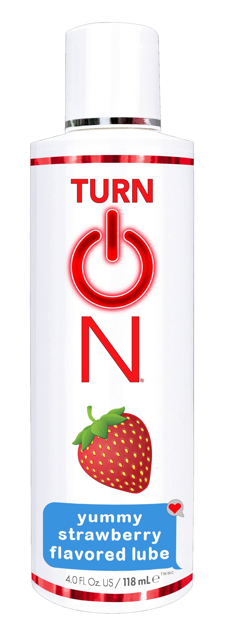 Turn on Yummy Strawberry Flavored Lube - 4 Fl. Oz WT56514