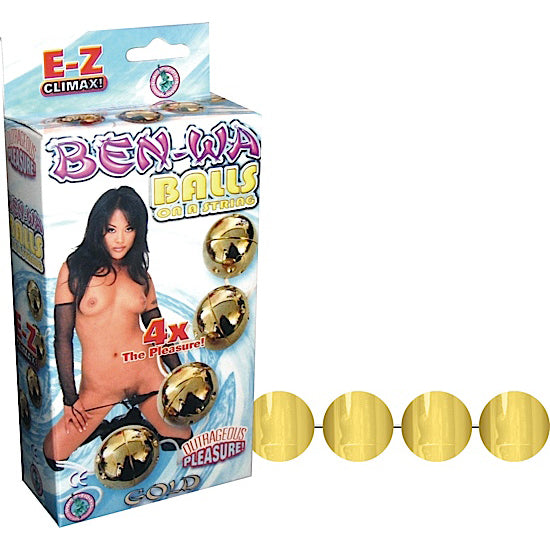 Ben Wa Balls on a String Gold NW1758-1