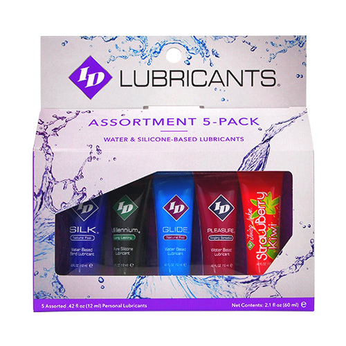 ID Sensual Lubricants 5 Pack Assorted Sampler ID-SPL-02