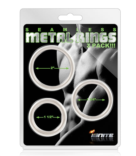 Seamless Metal Rings - 3 Pack SI-95059