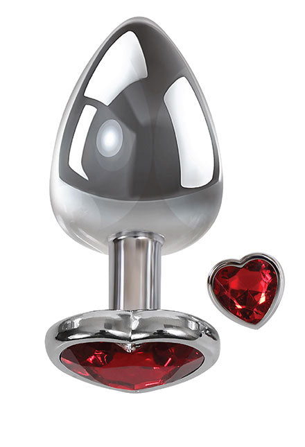 Medium Red Heart Gem Anal Plug AE-WF-8119-2