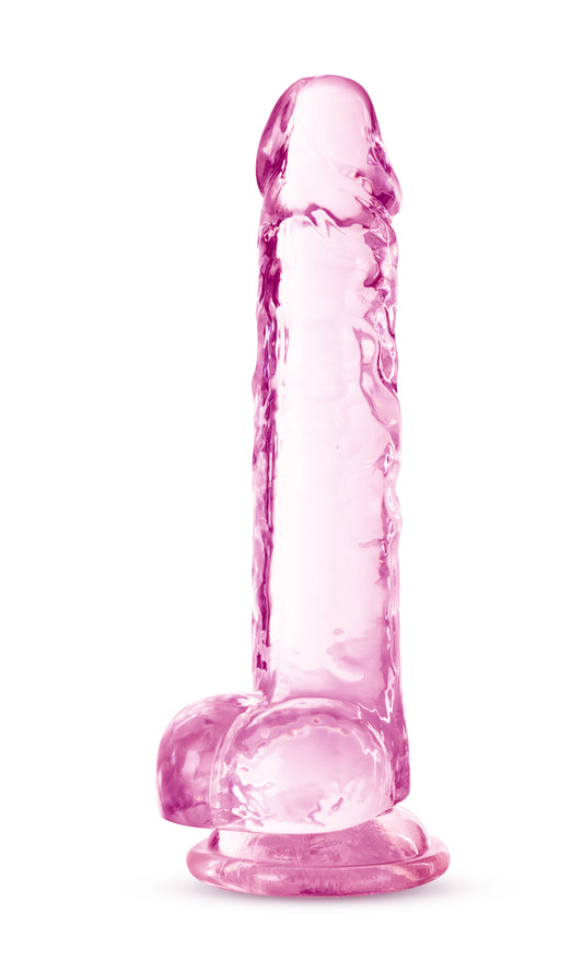 Naturally Yours - 7 Inch Crystalline Dildo - Rose BL-51600