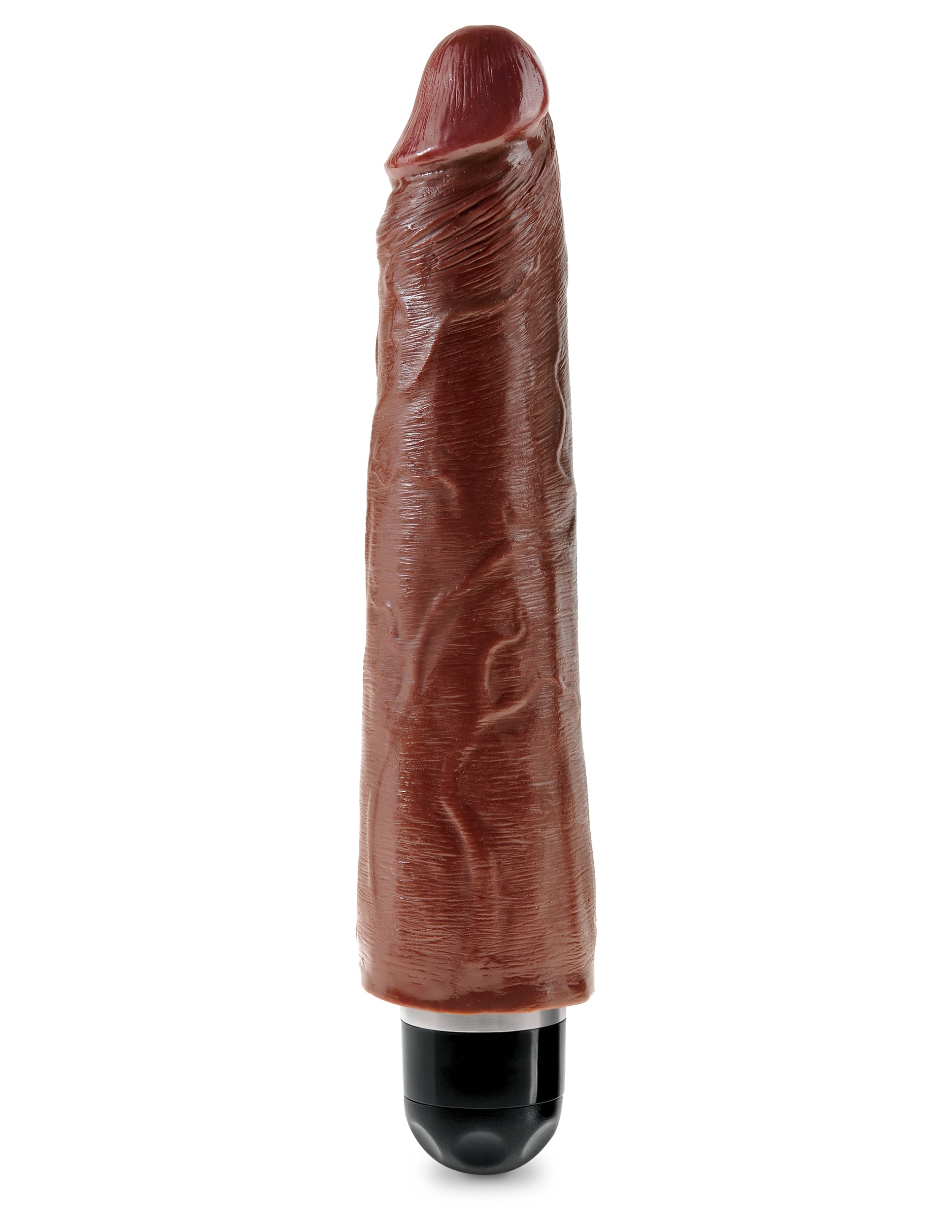 King Cock 9 Vibrating Stiffy Brown PD5524-29