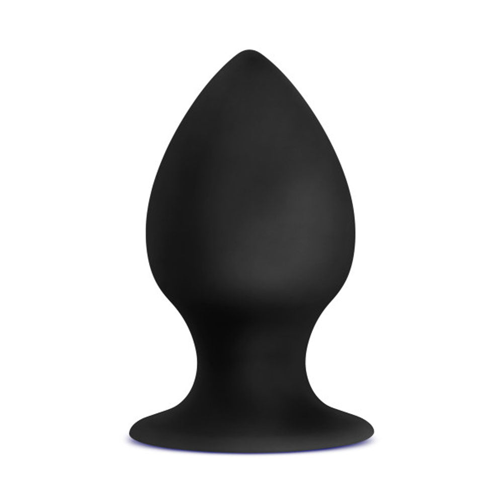 Anal Adventures - Platinum - Silicone Anal Stout  Plug - Medium - Black BL-81105