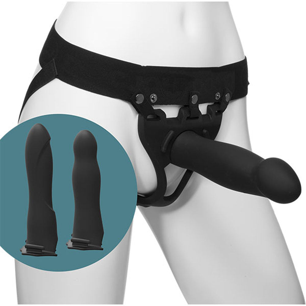 Body Extensions - Hollow Strap-on 4-Piece Set -  Black DJ0800-05-BX