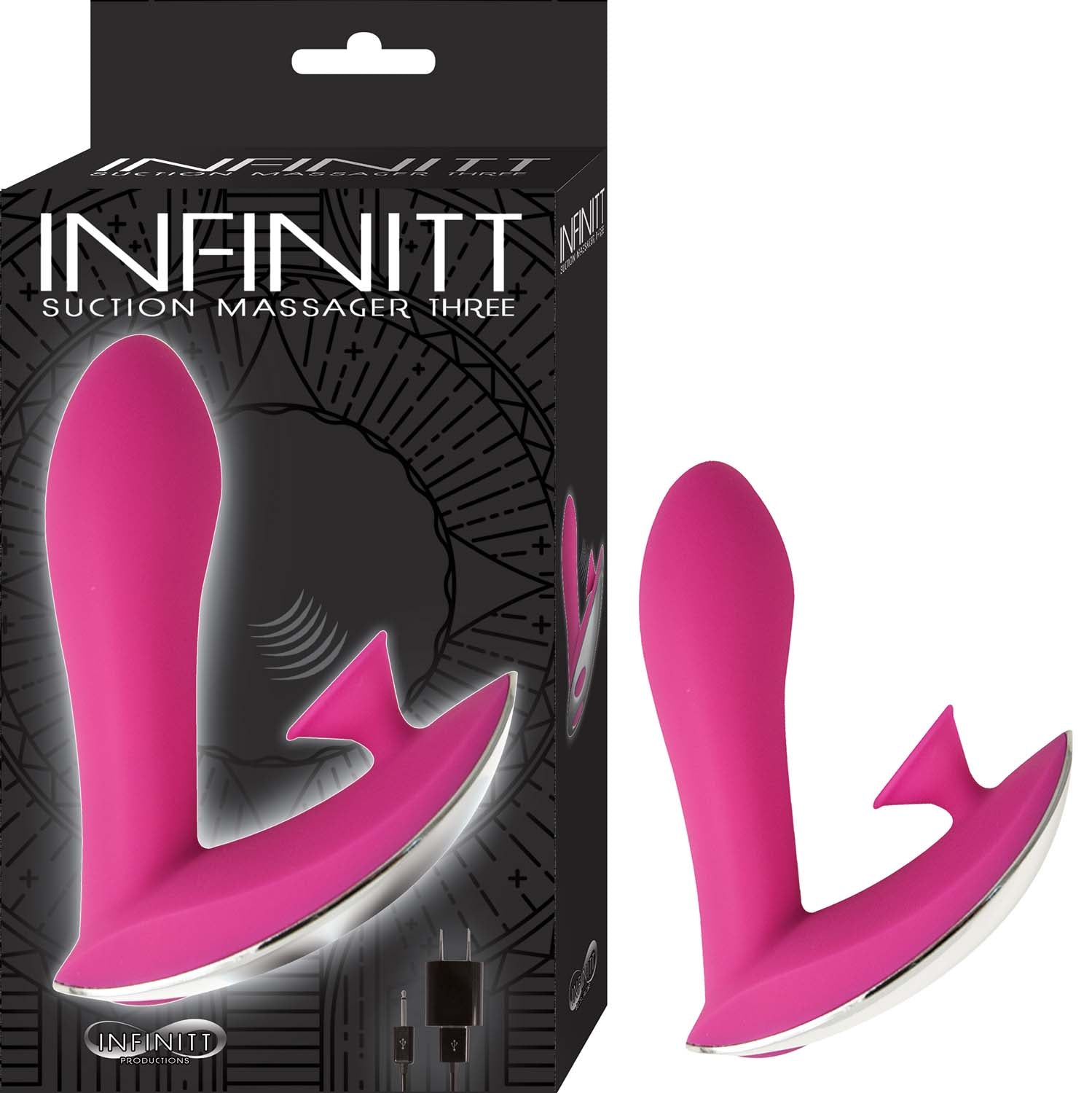 Infinitt Suction Massager Three - Pink NW2800-1