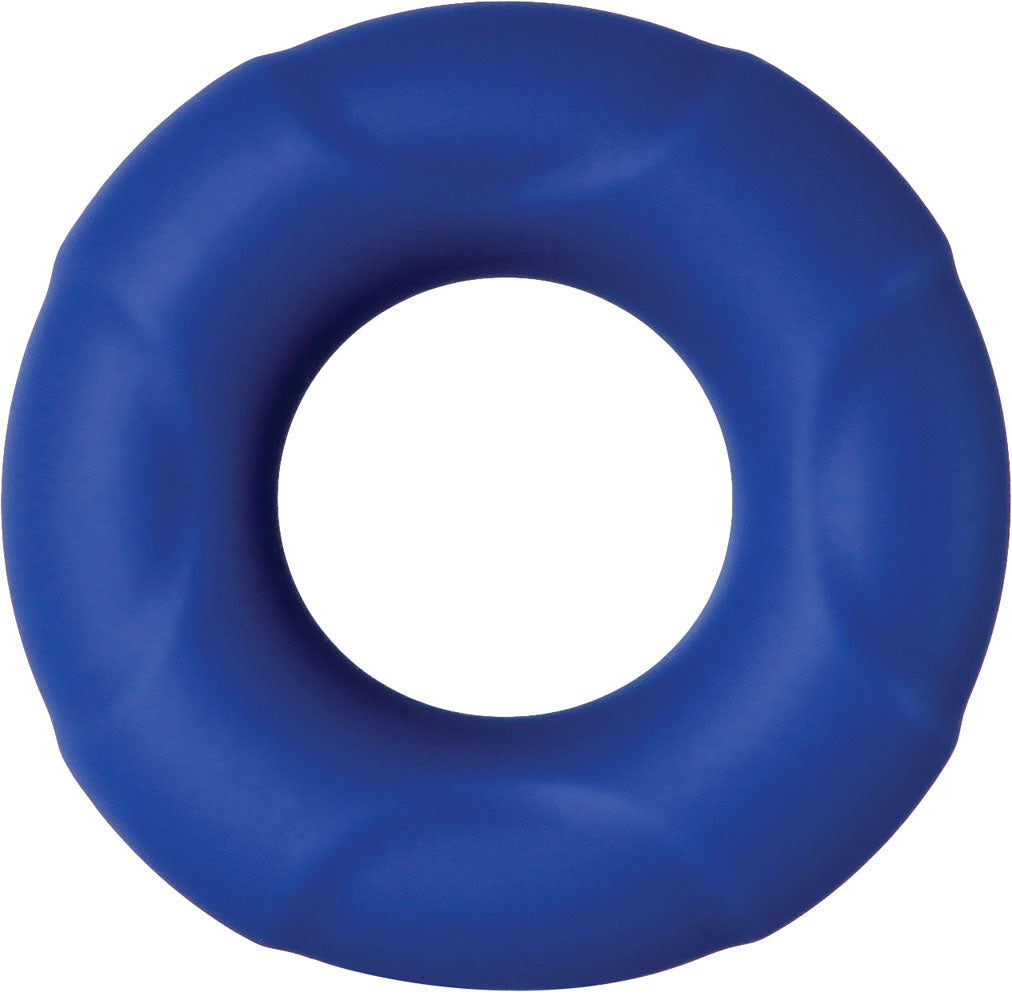 Adam and Eve Big Man Silicone Cock Ring - Blue AE-WF-4319-2