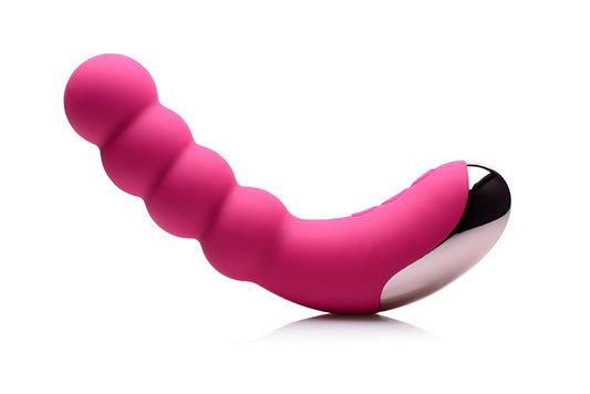 Silicone Beaded Vibrator - Magenta CN-04-0726-50