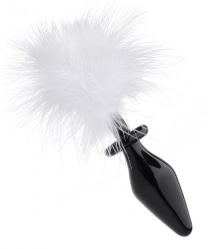 Fluffer Bunny Tail Glass Anal Plug FR-AE271