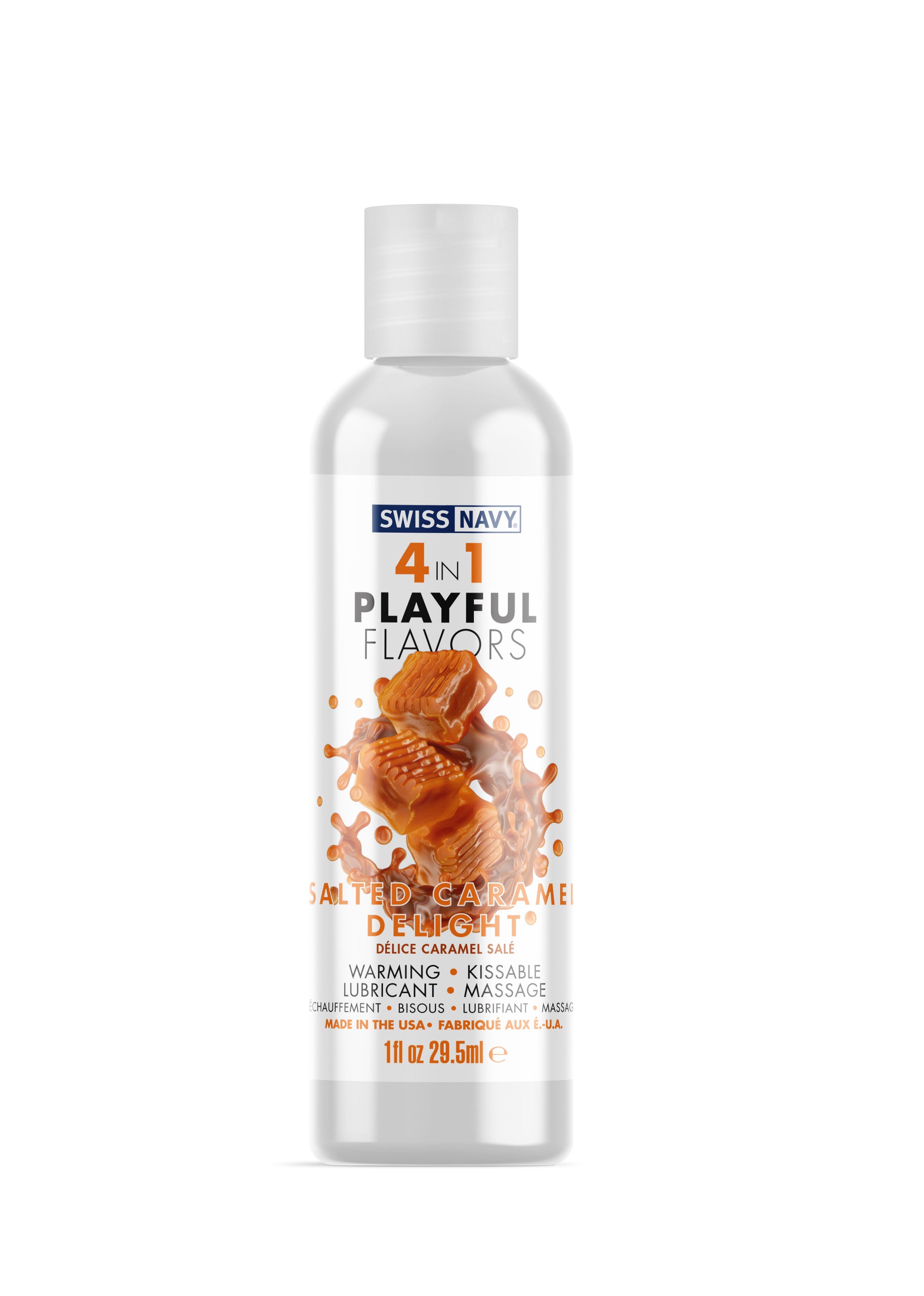 Swiss Navy 4-in-1 Playful Flavors -  Salted Caramel Delight - 1 Fl. Oz. MD-SN4N1FSCD1