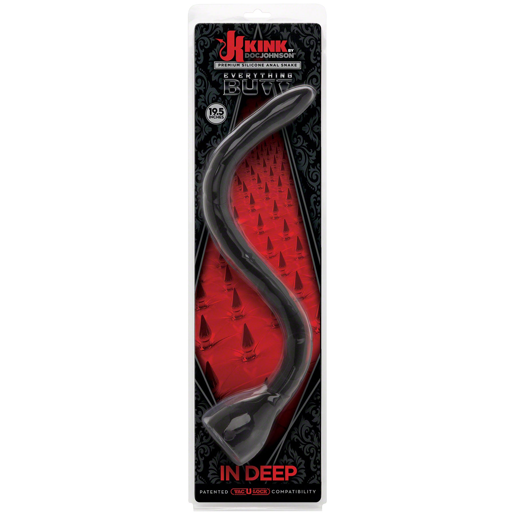 In Deep - Silicone Anal Snake - Black DJ2401-30-CD