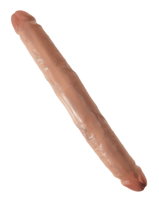 King Cock  12 Slim Double Dildo - Tan PD5516-22