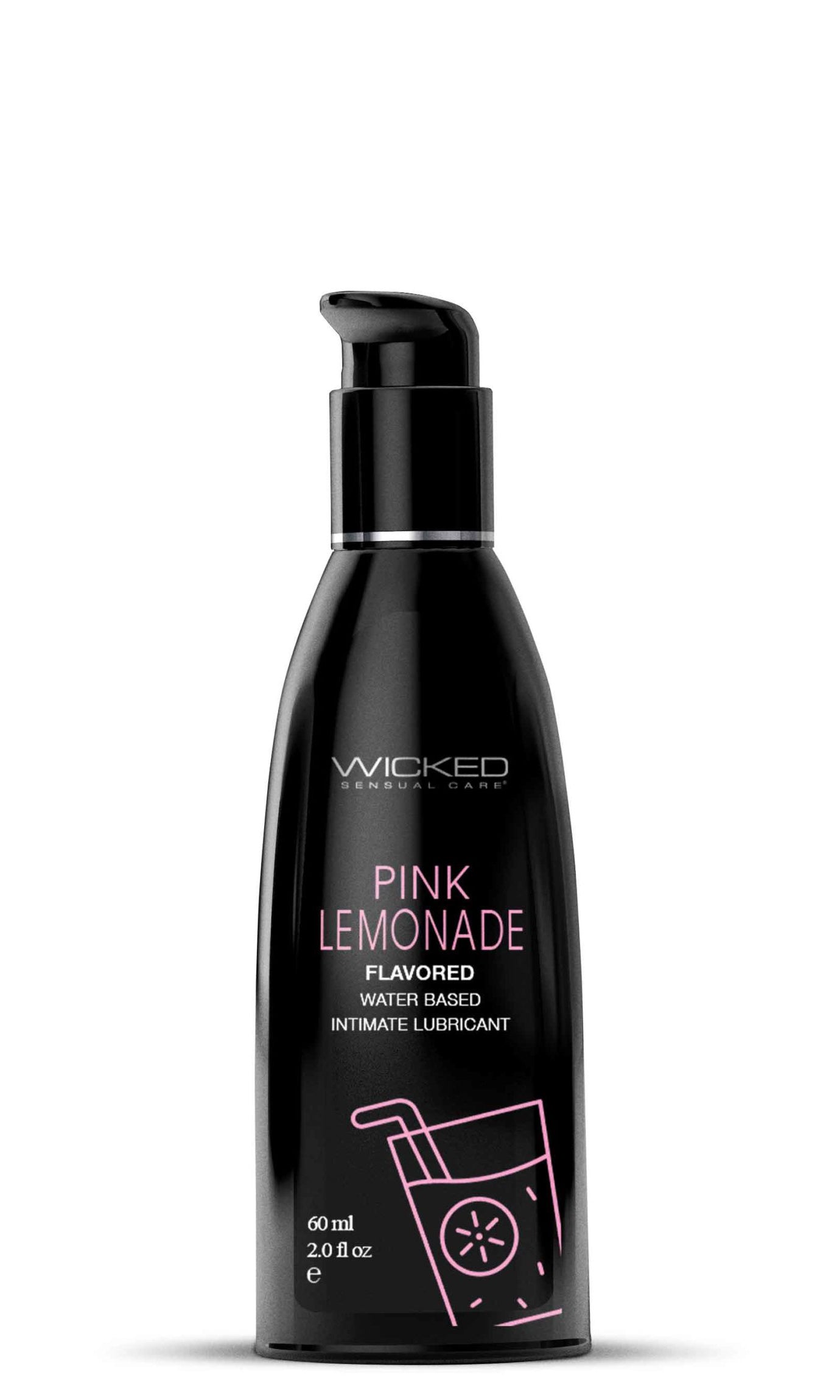 Aqua Pink Lemonade Flavored Water Based Intimate  Lubricant - 2 Fl. Oz. WS-90372